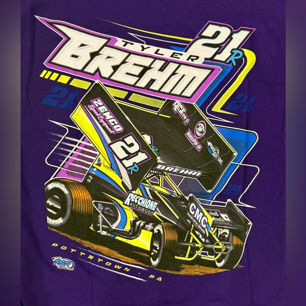 Tyler Brehm Recchione Dirt Track Racing Sprint Car Racing Tshirt
